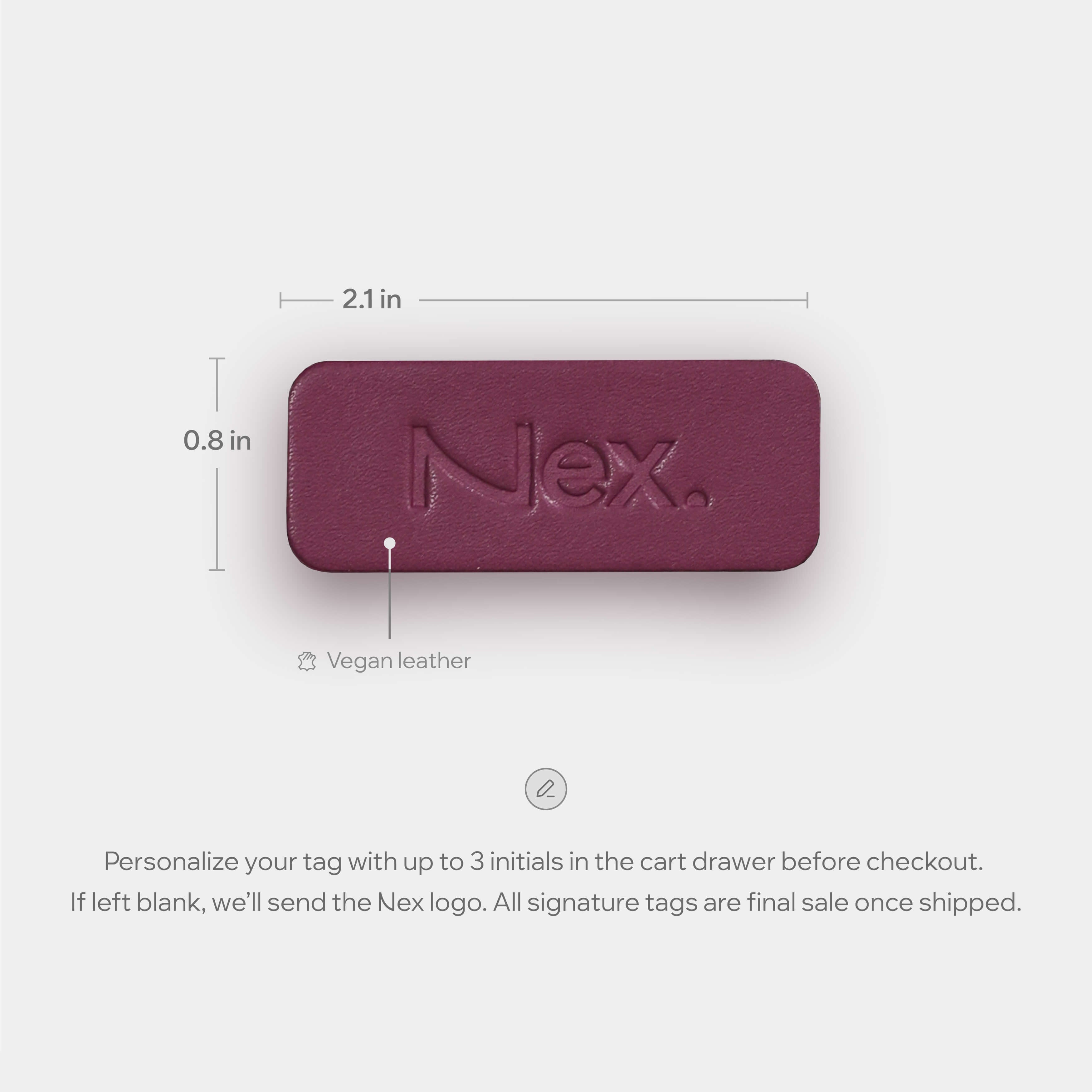 Luggage Signature Tag - Japan Edition | Kamakura Burgundy